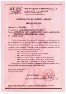 YOULONG CERTIFICATE